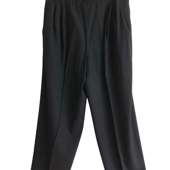 Vintage 80s MaxMara Power Suit Navy Wool Pleated Tapered Pants 4 EUC - Picture 6 of 13